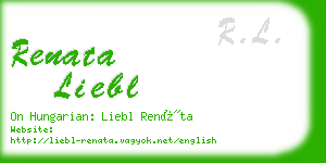 renata liebl business card